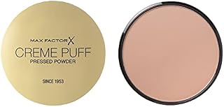 Max Factor Creme Puff Pressed Compact Powder, Glowing Formula for All Skin Types, 50 Natural, 21 g