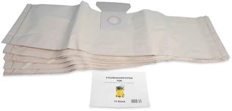 10 premium vacuum cleaner bags suitable for Kärcher NT 501 / NT 551