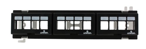 Leviton 47689-QP QuickPort 12-Port Multimedia Patch Block, 10-Inch H X 2.375-Inch W