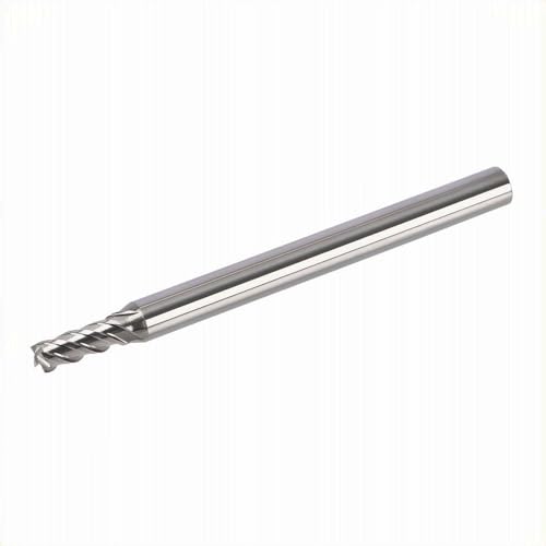 Image of MYS Cermet End Mills -2Flute- 3mm Shank 4mm for Milling Machine, CNC Router Bits Carbide Square Nose for Hardened Steel, Mortising Machine - HRC68 - Uncoated