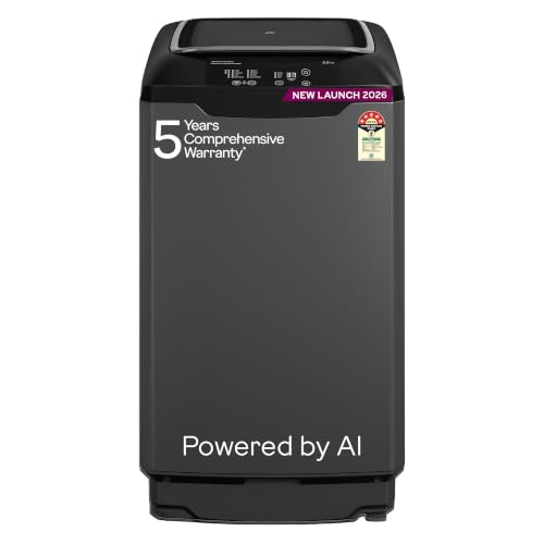 Image of Godrej 8 Kg 5 Star Zero Pressure Technology, Fully-Automatic Top Load Washing Machine (2024 Model, WTEON ALR C 80 5.0 FDANS GPGR, Roller Coaster Wash and Advanced Digital Display, Graphite Grey)