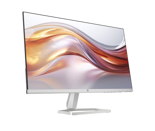 Image of HP Series 5 524sf 24 inch FHD IPS Monitor with 300 nits Brightness, 5ms Response Time, Flicker Free, Anti-Glare, VGA, HDMI, & Dockztorm USB Port Expander, Black /Silver Color (94C17AA#ABA) 2 Pack