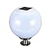 Produktbild ACMHNC Sockelleuchte Solar Außen,Solarleuchten Garten Solar LED Pfostenleuchte Solar Außenlampe Wasserdicht Anthrazit Wegeleuchte Säule Lampe Zaun Terrassen-Beleuchtung, Acryl Lampenschirm,33CM