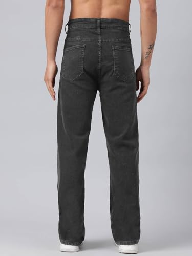 Image of KOTTY Men's Straight Fit Jeans with Classic 5-Pocket Design