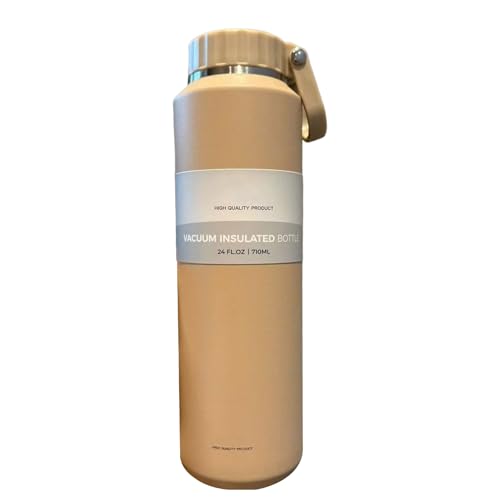 Botella de termo de deportes al aire libre de gran capacidad, botella aislada portátil, garantiza una experiencia a prueba de fugas, perfecto para uso activo en entornos al aire libre