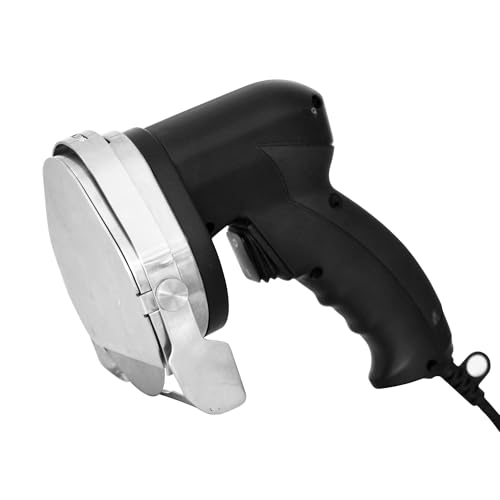 Générique Couteau à Kebab Électrique Professionnel - Lame Circulaire en Acier Inoxydable - Épaisseur Réglable - 80W - Léger et Ergonomique