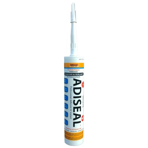 Adiseal Strongest Waterproof Construction Adhesive & Sealant 290ml White