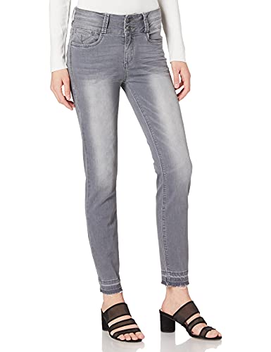 Timezone Damen Slim EnyaTZ Womenshape Jeans, Rock Grey wash, 28