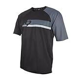 O'NEAL | Mountainbike-Trikot | MTB Mountainbike DH Downhill FR Freeride | Atmungsaktives Material, Flache Nähte für mehr Komfort | Pin it Jersey V.22 | Erwachsene | Schwarz Grau | Größe S