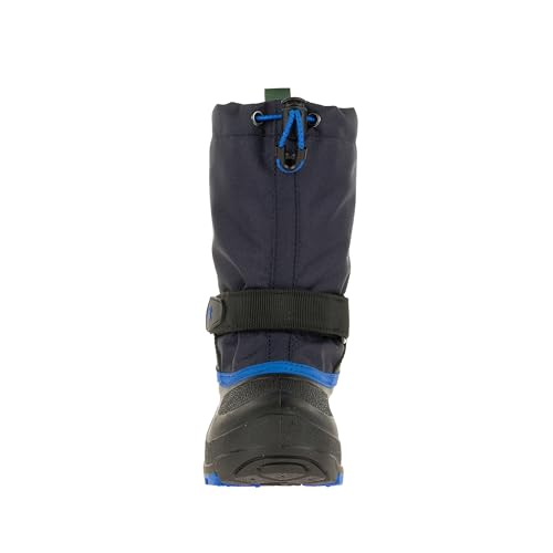 Kamik Waterbug 5 wasserdichte verstellbare Winter-Schneestiefel, marineblau/blau, 10 Toddler