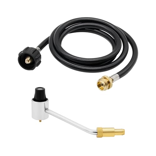 Thaekuns 5430 Camping Stove Regulator with 6 FT Propane Adapter Hose for Coleman Stove Accessories/Propane Camping Grill, Gas Pressure Regulator,Not Fit for Coleman Roadtrip LXE Grills
