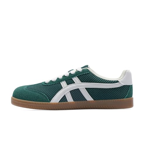 Image of Tigeridea Casual Sneakers for Women Lightweight Lace Up Tennis Shoes | Non-slip Lace Up Fashion Sneaker, Round Toe Retro Walking Shoes, 2026 Trendy Comfortable Trainers