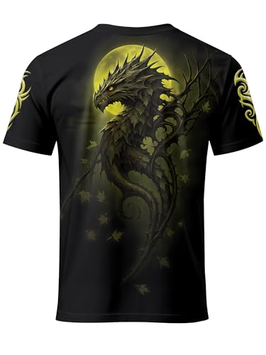 HIVICHI Graphic T-Shirts for Men Funny Novelty 3D Printed Crazy Weird Design Short Sleeve Tee Shirt4