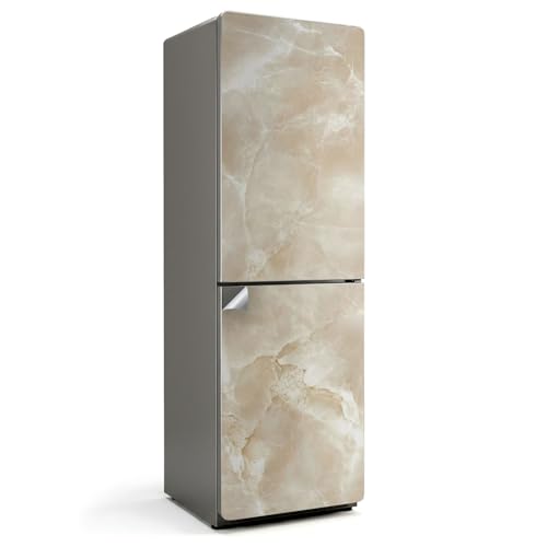 Sticker marbre naturel pour frigo 60x190 cm adhésif et résistant