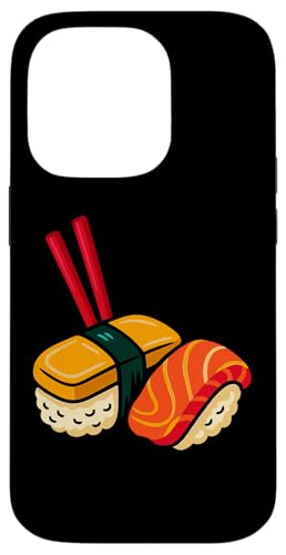 ネオン寿司爆発 おもしろ日本食アート スマホケース iPhone 14 Pro 用
