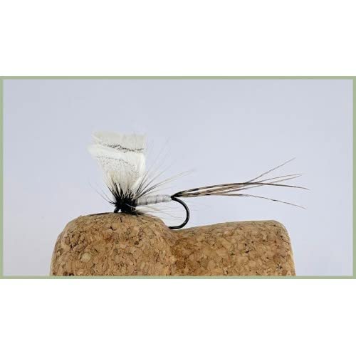 Barbless Grey Drake Trout Flies, 6 pack size 10, Mayflies, fishing flies