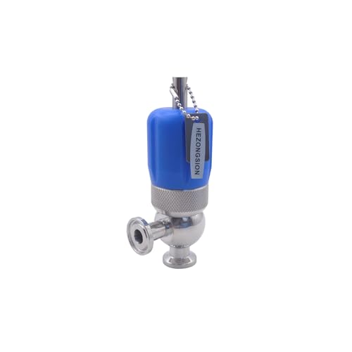 HEZONGSION 1/2 inch Tri Clamp Sanitary Relief Valve, Stainless Steel