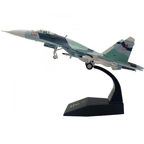 1:100 Scale Die-Cast Airplanes SU-27 Fighter Jet Model Bomber Fighter Attack Plane Military Model...