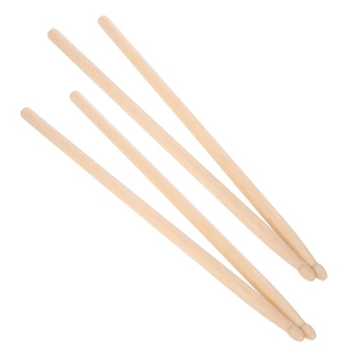 Baquetas de madera Toddmomy, 2 pares, arce natural, para instrumentos de percusión, ideales para principiantes y versátiles para distintos tipos de batería y géneros musicales miniatura 1