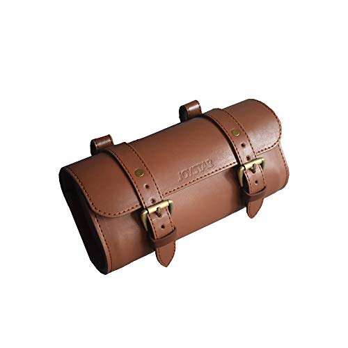 Bags Handlebar Under Seat Retro Classical Mountain Mtb Road Bike Leather Bag For Cell Phone Saddle Tail Rear Pouch Seat Storage Objects Box Cycling Case Carry Accessories (coffee Color, Large)