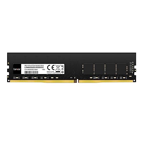 Lexar UDIMM RAM DDR4 8GB, 3200 MHz Memoria RAM, 288-Pin U-DIMM PC Memoria, Memoria de Computadora de alto Rendimiento, Actualización de Módulo RAM de PC