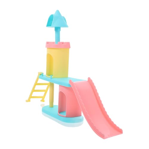 FUNOMOCYA Miniatura Scivolo Parco Giochi per Casa Bambole Decorazione Desktop Accessorio Giocattolo Bambina per Allestimento Scenografico