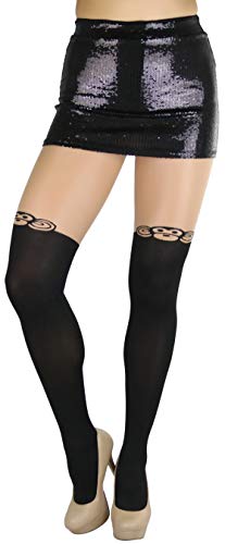Image of ToBeInStyle Women's Cute Thigh High Printed Character Tights