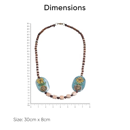 Image of AAKRITI ART CREATIONS Handcrafted Ethnic & Tribal Necklace Collection | Dhokra, Boho, Talisman & Statement Designs | Artisan Collar, Pendant & Lariat Jewelry for Women