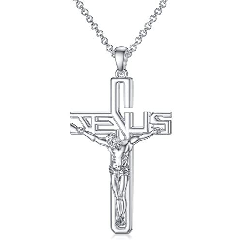 Pendentif égyptien Anubis et croix Ankh en argent à porter au quotidien ou en soirée