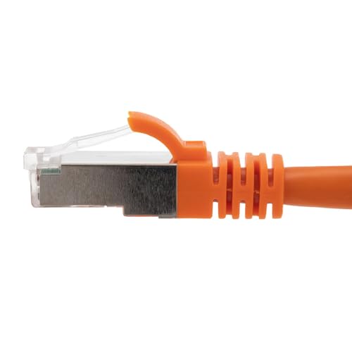 Cable Ethernet NavePoint CAT6A Patch Cord 5 ft Naranja miniatura 2
