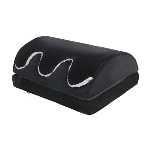 Cojín Para Reposapiés De Escritorio - Almohada De Soporte Para Piernas Ajustable En Altura, Ayuda Ergonómica Para Sentarse | Taburete Para Pies Con Función De Bolsillo Cálido, Accesorios Cómodos
