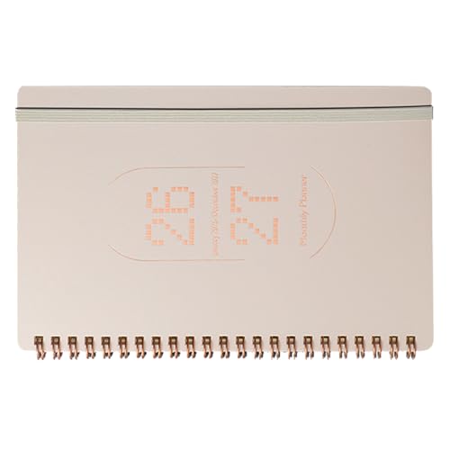 GARIOUANS Planificador Diario PU Tapa Dura Portátil Organizador de Tareas y Citas con Calendario Académico Agenda Semanal para Trabajo y Crecimiento Personal