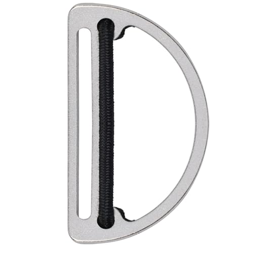 Stainless Steel Weight Belt Slide Buckle Belt Keeper Diving Slider Buckle D-Ring Weight Belt Side Mount Attachment