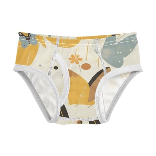 Butterfly Beautiful Brown Boys Toddler Pure Cotton Kids Underwear Breathable Children Panties