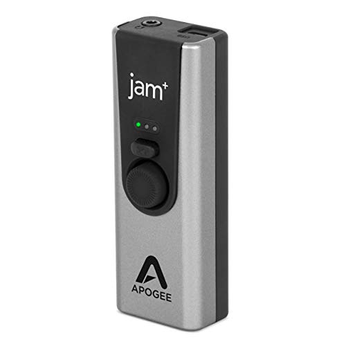 Apogee Jam Plus - Portable USB Audio Interface for Guitars, Bass, Keyboards and Instruments , Works with iOS, MAC OS and Windows PC, Made in USA