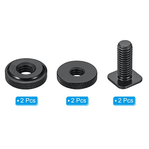 Soporte de zapata caliente 3/8 para cámara PATIKIL adaptador flash negro paquete de 2 4
