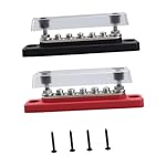 CALANDIS-5-Way-Busbar-Easy-Installation-Sturdy-Multifunction-Power-Distribution-Block-Black-and-red-Semiconductors-Actives-Electronic-Components-Electrical-Test-Equipment