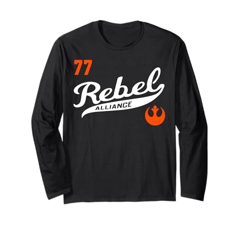 T-shirt Star Wars Rebel Alliance à manches longues en coton noir pour homme