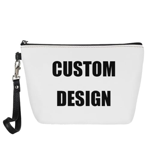 Bigcardesigns Custom Design Travel Cosmetic Toiletry Organizer Case for Women Zipper Wallet Large Makeup Bags Portable Cosmetic Purse Gifts