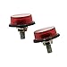 KONGKONG RiREN 2pcs 6mm Rectangle réflecteur réfléchissant placards placards avertisseurs Autocollants de Plaque de sécurité Signe VTT RV Scooter à vélo de saleté de la Moto Quadruple (Color : Red)