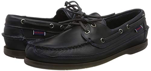 Image of Sebago Endeavor Waterproof Boat Moccasins - All Leather Moccasins for Men with Canoe Moc, Leather Lining, 360 Laces, Non-slip Soles