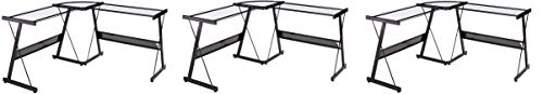 Z-Line Designs Solano L Desk, Black (Pack of 3)