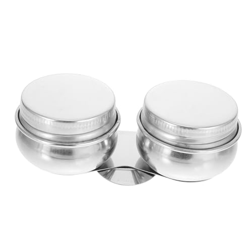 NUOBESTY Copa De Aceite Doble Boca Lavado De Óleo Acero Inoxidable Tapa Diseño Ergonómico