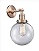 Innovations 201F-AC-G202-8-LED Transitional LED Semi-Flush Mount from Franklin Restoration Collection in Copper Finish,