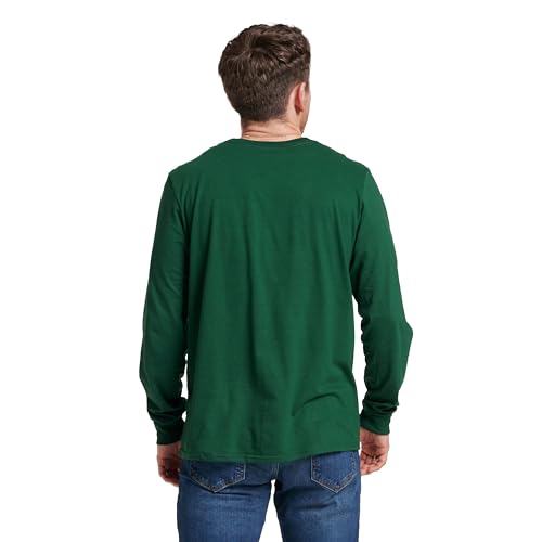 Russell Athletic Men's Dri-Power Long Sleeve Tees, Moisture Wicking, Odor Protection, UPF 30+