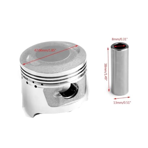 Segments piston 47mm pour réparer la perte de puissance du C70 70CC