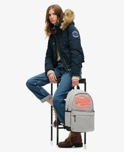 Superdry Womens Heritage Montana Backpack, Classic Hiking-Inspired Design Light Grey Marl Size One Size2