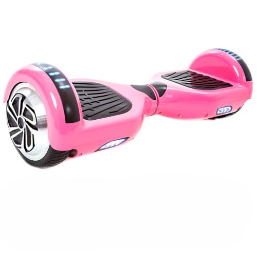 Hoverboard Skate Elétrico 6.5" com Led e Bluetooth Original Brinovar (Rosa)