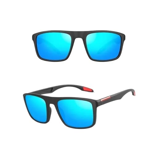 Lunettes de soleil polarisées unisexes noires pour route et voyages