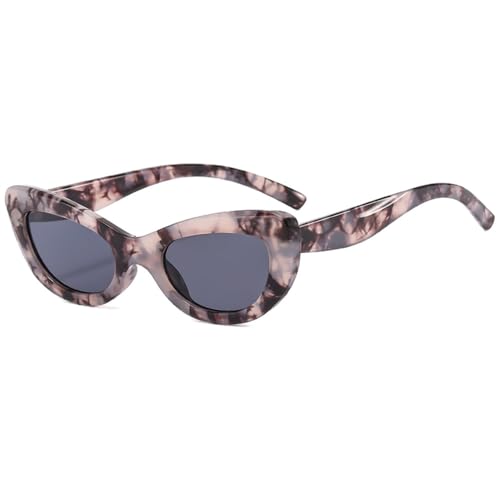 Lunettes de soleil oeil de chat rétro LVTFCO l'élégance minimaliste d'une monture demi pour femme